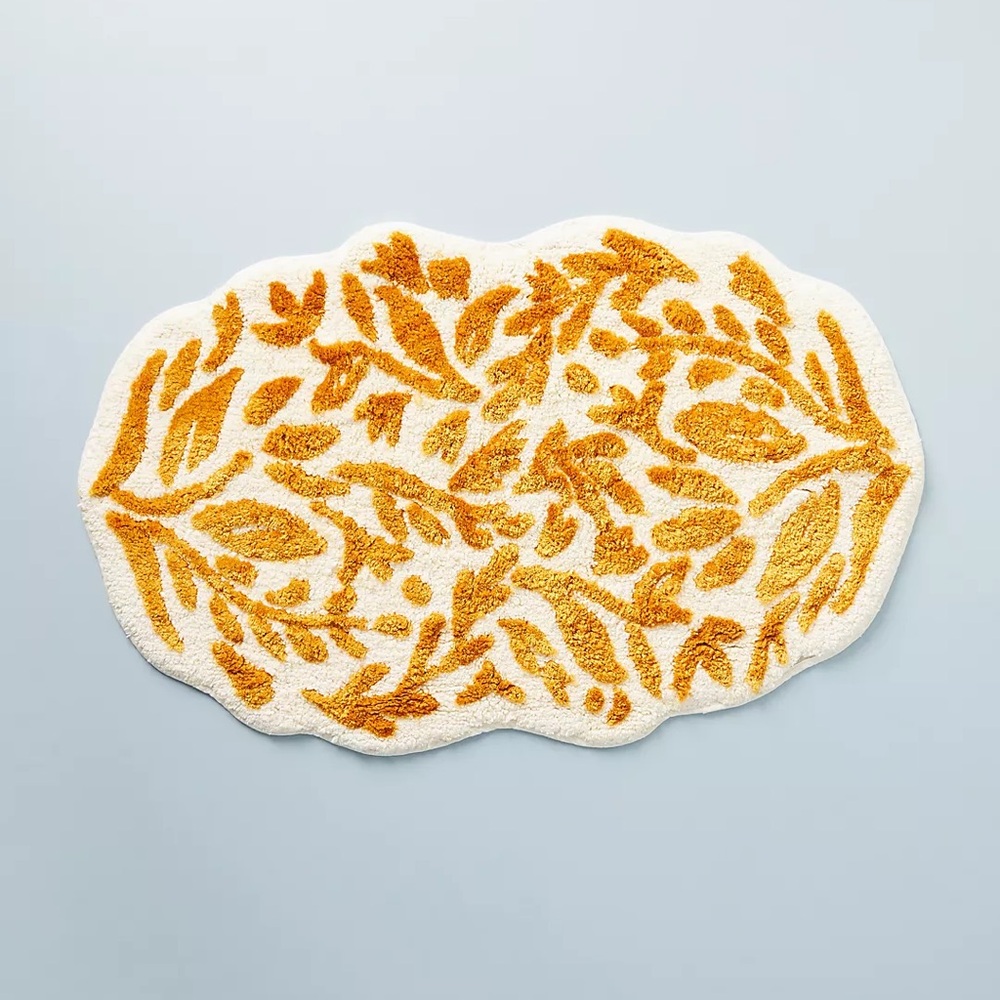 Anthropologie Handcrafted Lucia Bath Mat Small New With Tags